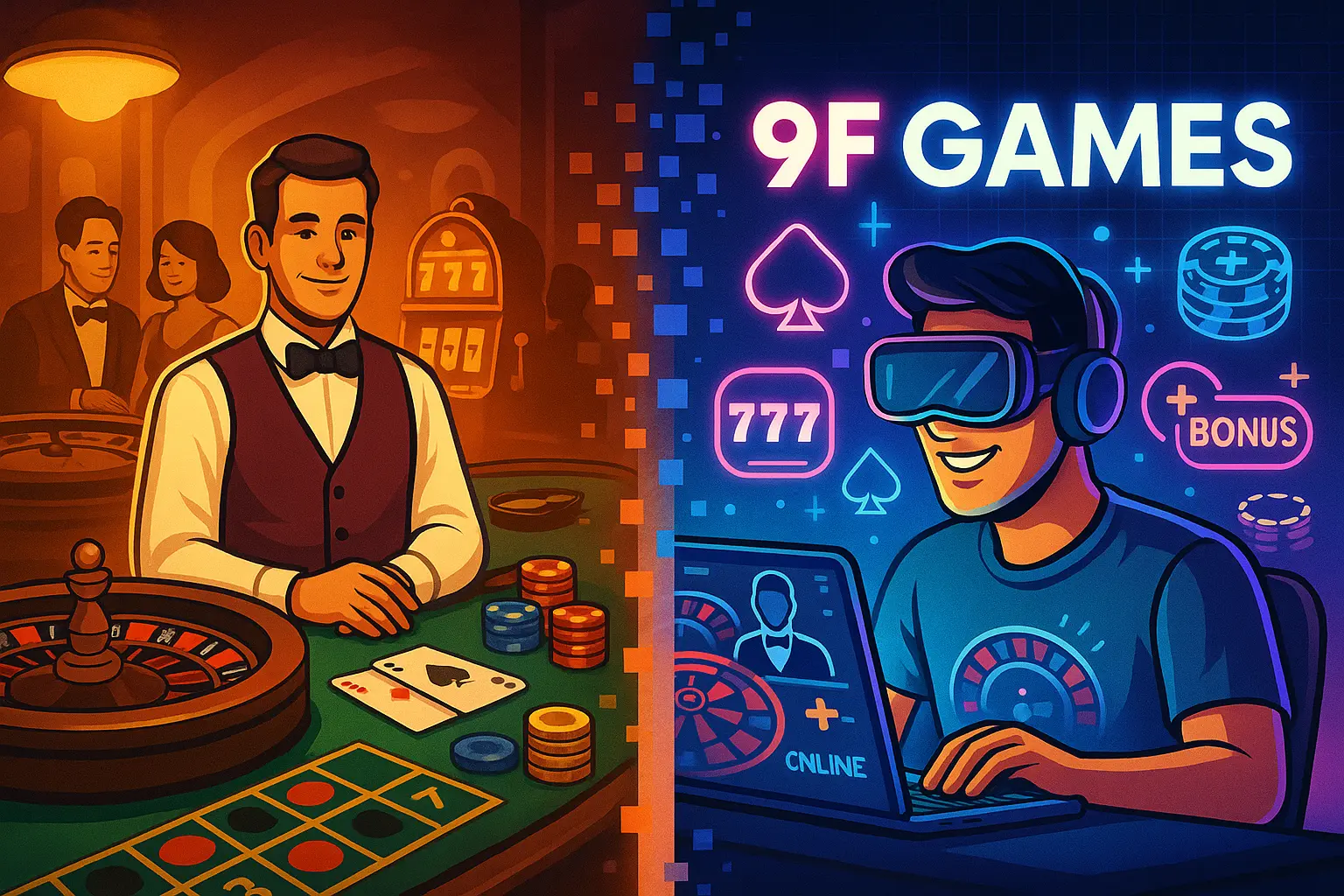 Diferenças entre o 9F Games
